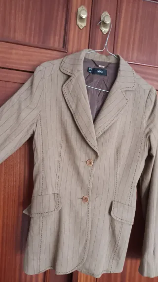 Traje de chaqueta de vestir Mango raya diplomática