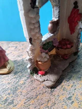 Decoración Belén: construccion y Figura Mujer