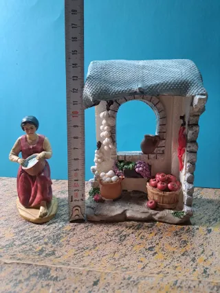 Decoración Belén: construccion y Figura Mujer