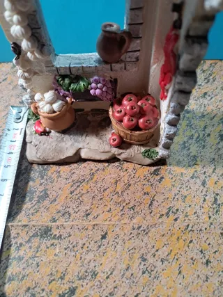 Decoración Belén: construccion y Figura Mujer