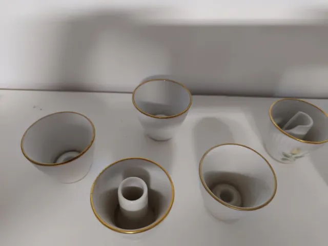 Porcelana fina alemana - 6 tazas