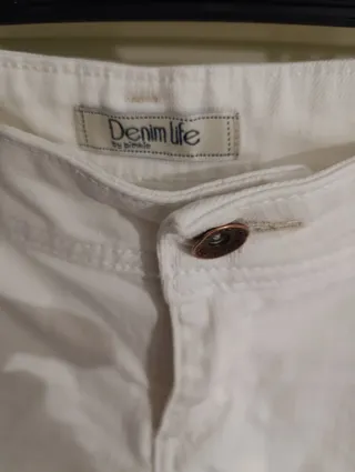 Pantalón corto blanco mujer