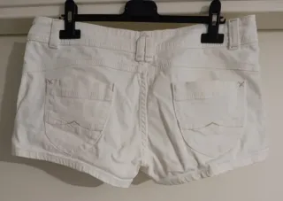 Pantalón corto blanco mujer