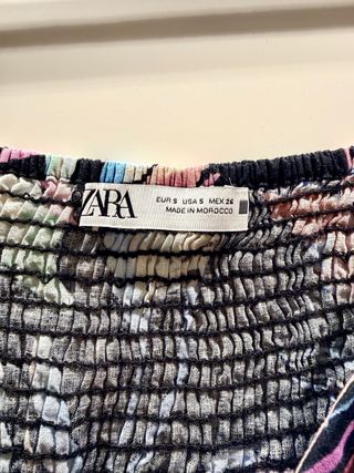 Vestido Zara Estampado Floral Midi