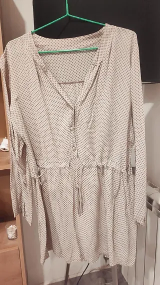 Vestido camisero estampado