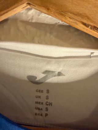 Camiseta Joma Azul y Blanca Talla S