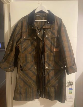 Parka Bimba y Lola cuadros marrón