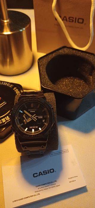 Reloj Estilo G-Shock Negro Metálico