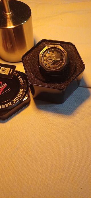 Reloj Estilo G-Shock Negro Metálico