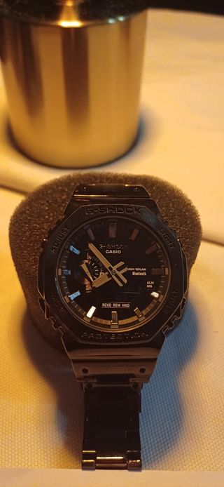 Reloj Estilo G-Shock Negro Metálico