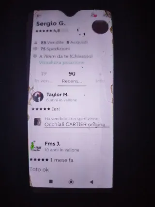 Orologio Uomo(Nuovo) oro/acciaio inox.Confezione.