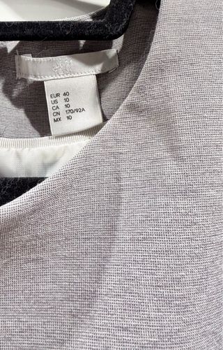 Vestido Midi Gris H&M