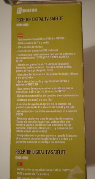 Receptor Satélite T-Boston DVD-4500