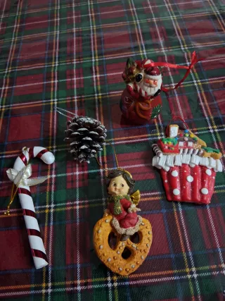 Lotto 5 decorazioni natalizie