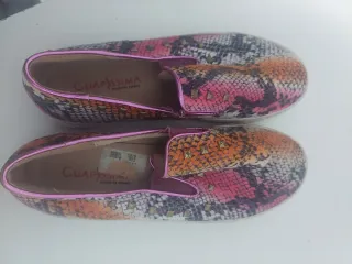 Alpargatas con estampado de serpiente