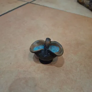 Pezzo presepe terracotta blu