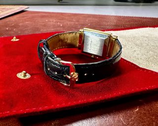 Reloj Cartier Tank Must De Vintage Negro/Oro