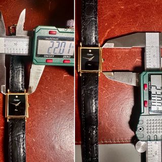 Reloj Cartier Tank Must De Vintage Negro/Oro