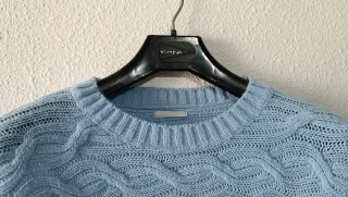 Jersey punto azul cielo TALLA L NUEVO