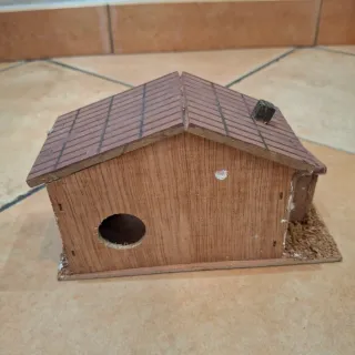 Pezzo per presepe in sughero e legno