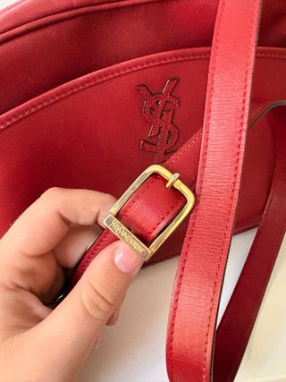 Borsa tracolla Yves Saint Laurent rossa