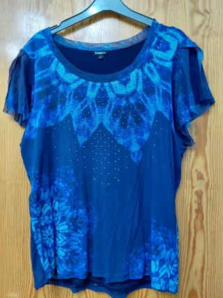 Blusa Desigual Azul Talla XL