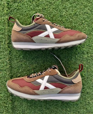 Zapatillas Munich UM Marrón/Rojo