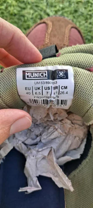 Zapatillas Munich UM Marrón/Rojo