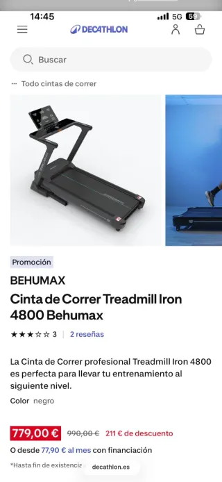 Cinta de Correr IRON 4800