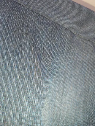 Camisa manga larga hombre azul