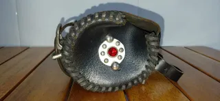 Rulo artesanal cuero negro