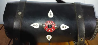 Rulo artesanal cuero negro