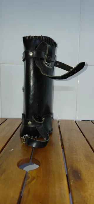 Rulo artesanal cuero negro