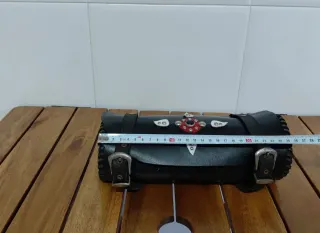 Rulo artesanal cuero negro