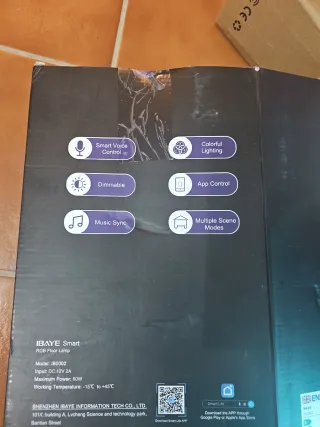 Lámpara de Pie IBAYE Dimmable RGB Tuya