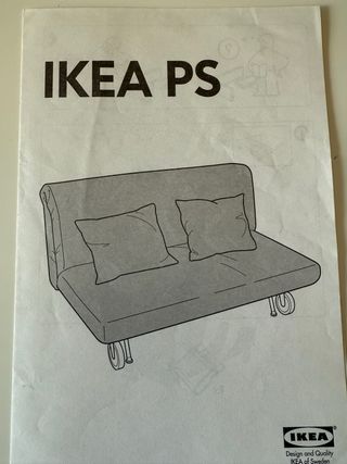 Divano letto IKEA PS Rosso (e bianco)