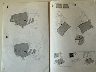 Divano letto IKEA PS Rosso (e bianco)