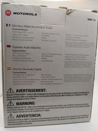 Vigilabebés Motorola MBP16 con cargadores