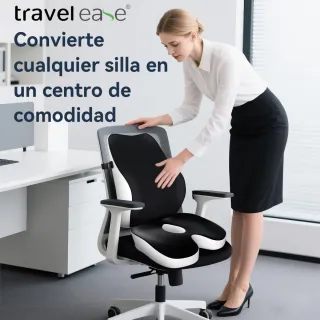 Set Cojín Lumbar y Asiento Memory Foam