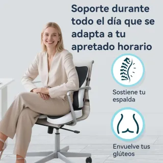 Set Cojín Lumbar y Asiento Memory Foam