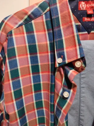 Camisa de cuadros hombre