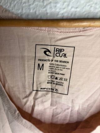 Camiseta sin mangas Rip Curl rosa talla M