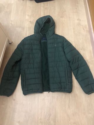 Cazadora acolchada hombre verde