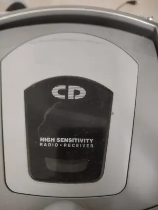 Radiocasete CD Lazer gris y negro