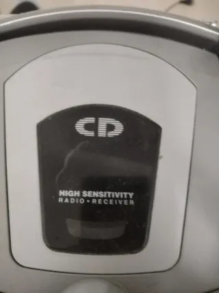 Radiocasete CD Lazer gris y negro