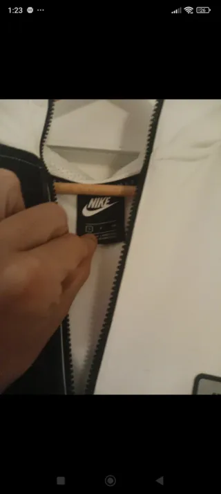 Chaqueta Nike Blanca y Negra