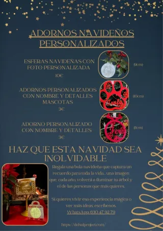Adornos Navideños Personalizados
