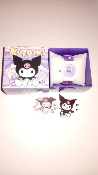 Conjunto Kuromi Morado y Blanco