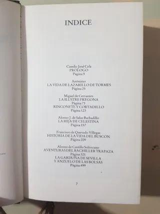 Libro Novela Picaresca Española