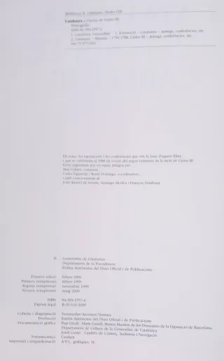 Catalunya a l'època de Carles III.